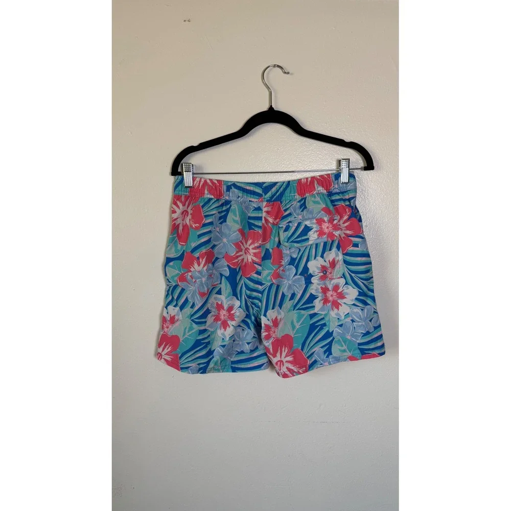 Vineyard Vines Men's Large Tropical Floral Swim Trunks Coastal Resort beacj